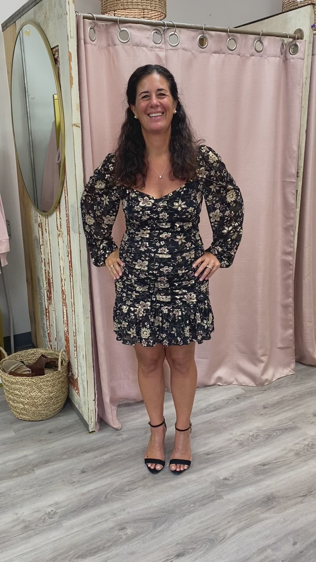 Load and play video in Gallery viewer, Paisley and Pretty Ruched Dress
