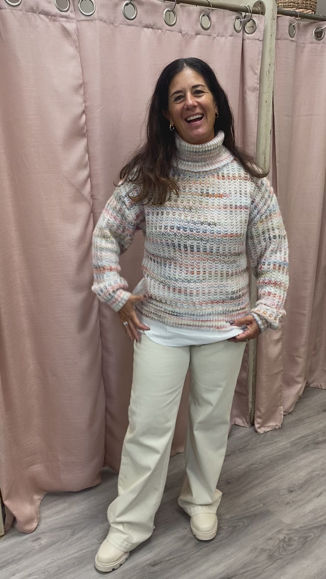 Load and play video in Gallery viewer, Cotton Candy Turtle Neck

