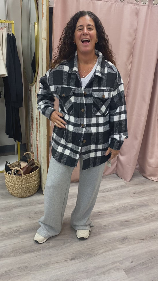Load and play video in Gallery viewer, Eagles Varsity Letter Flannel

