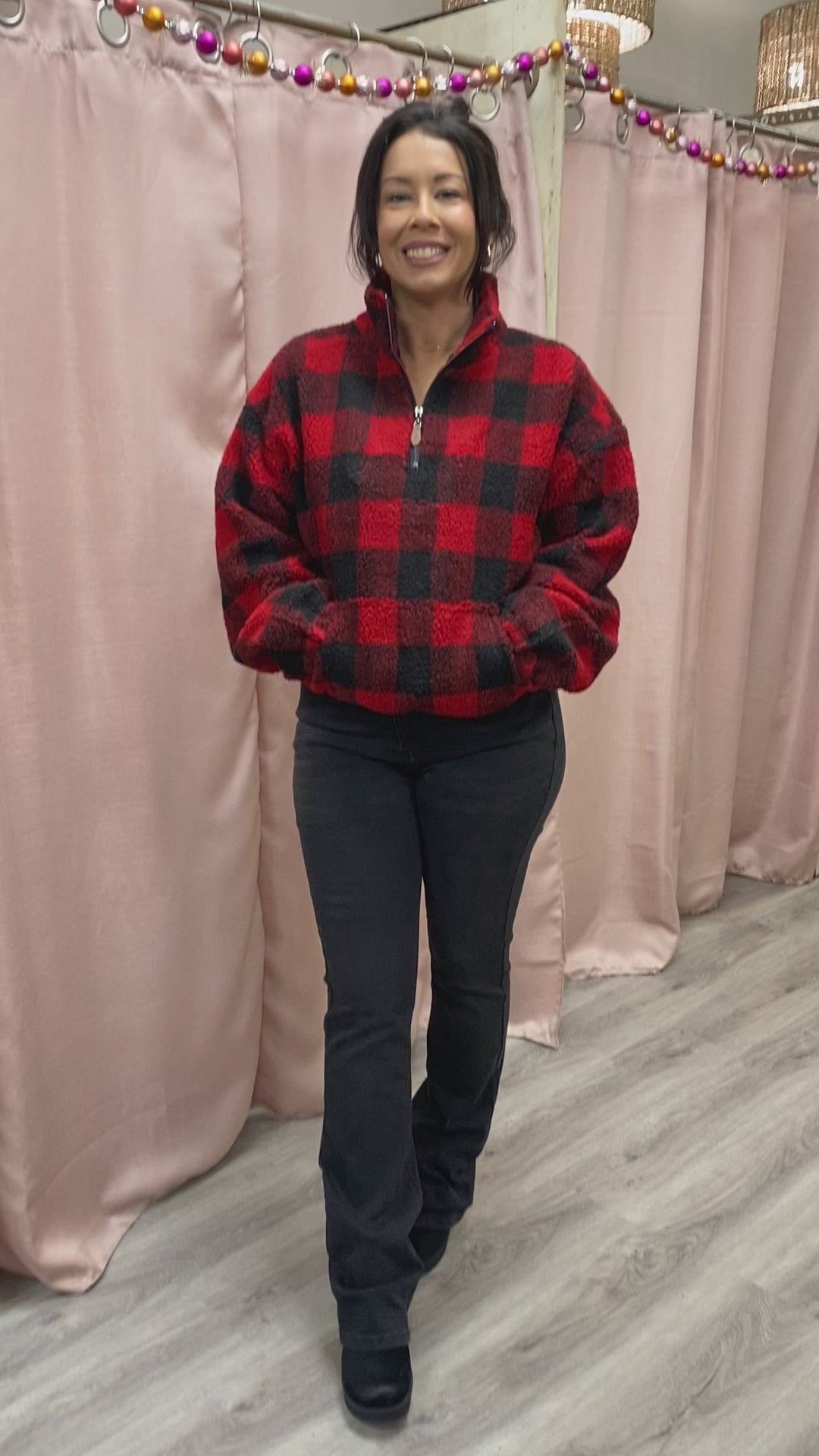 Snuggle Season Red Sherpa