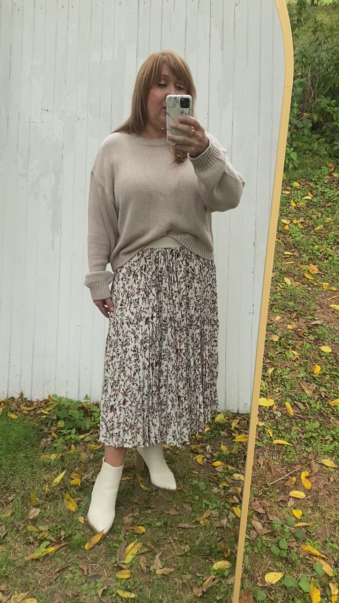 Crisp Season Broomstick Skirt