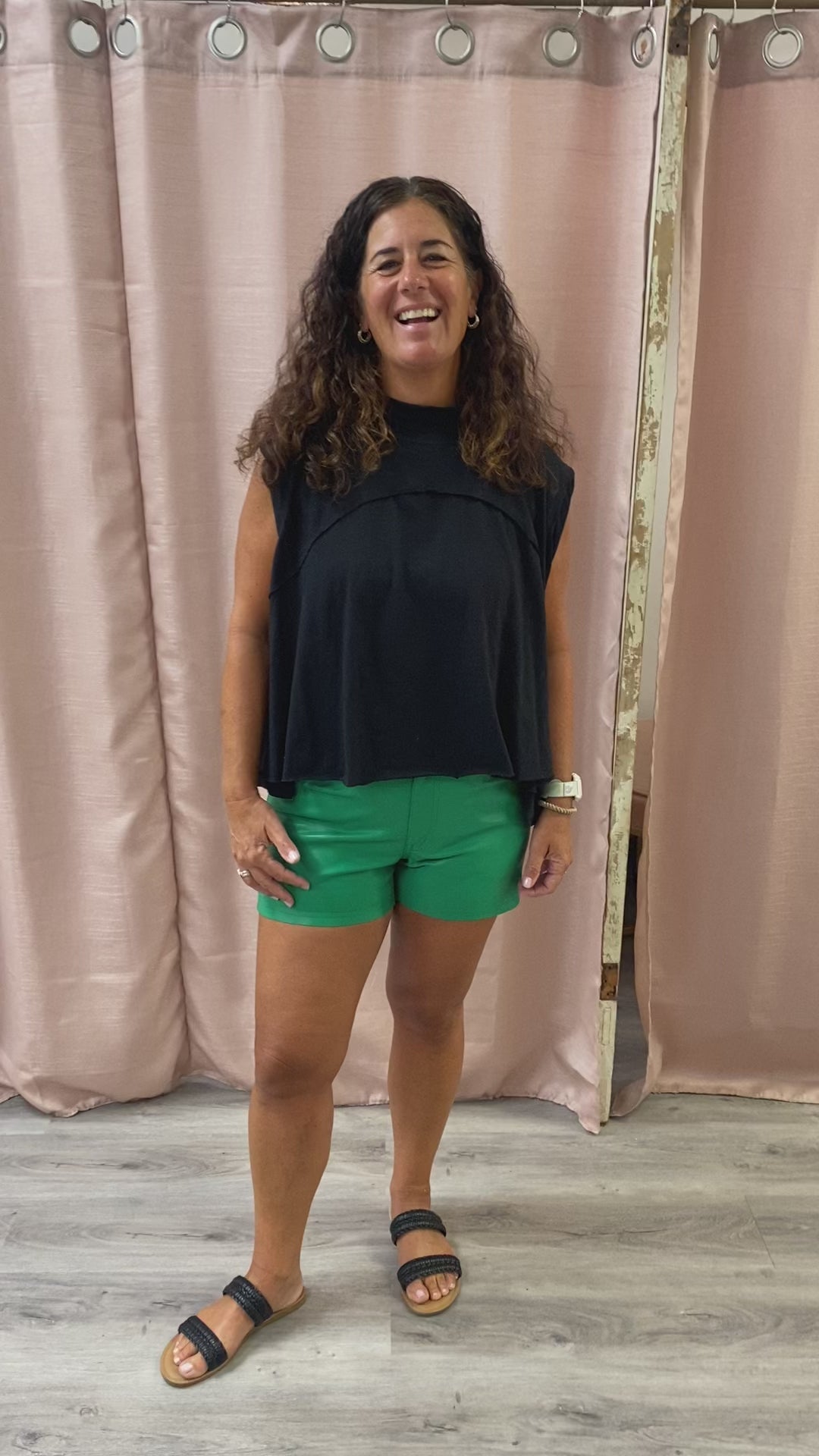 Load and play video in Gallery viewer, Trevor Mock Neck Sleeveless Top
