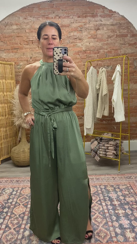 Load and play video in Gallery viewer, Evergreen Dreams Jumpsuit
