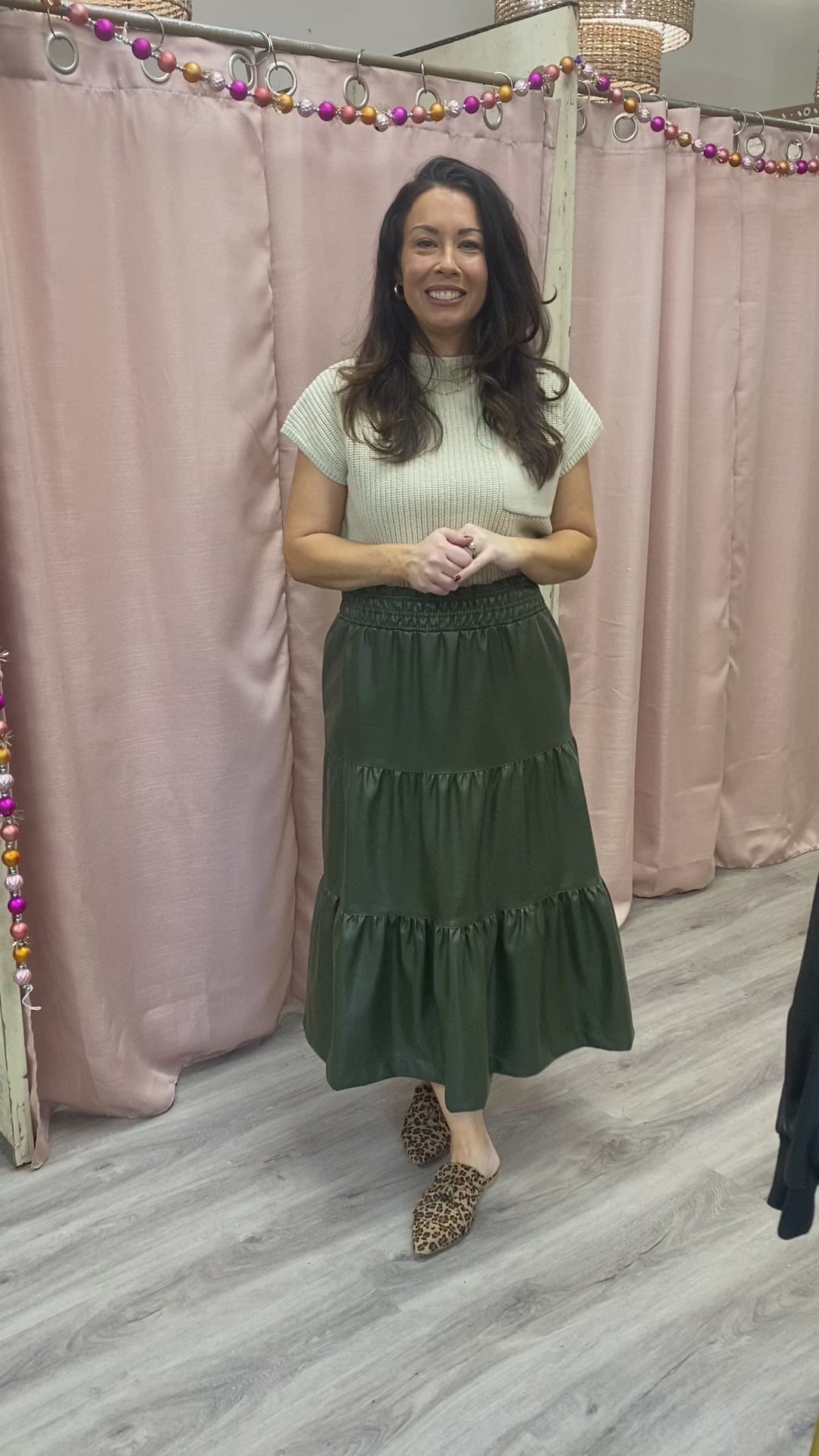Load and play video in Gallery viewer, Sway All Day Tiered Skirt
