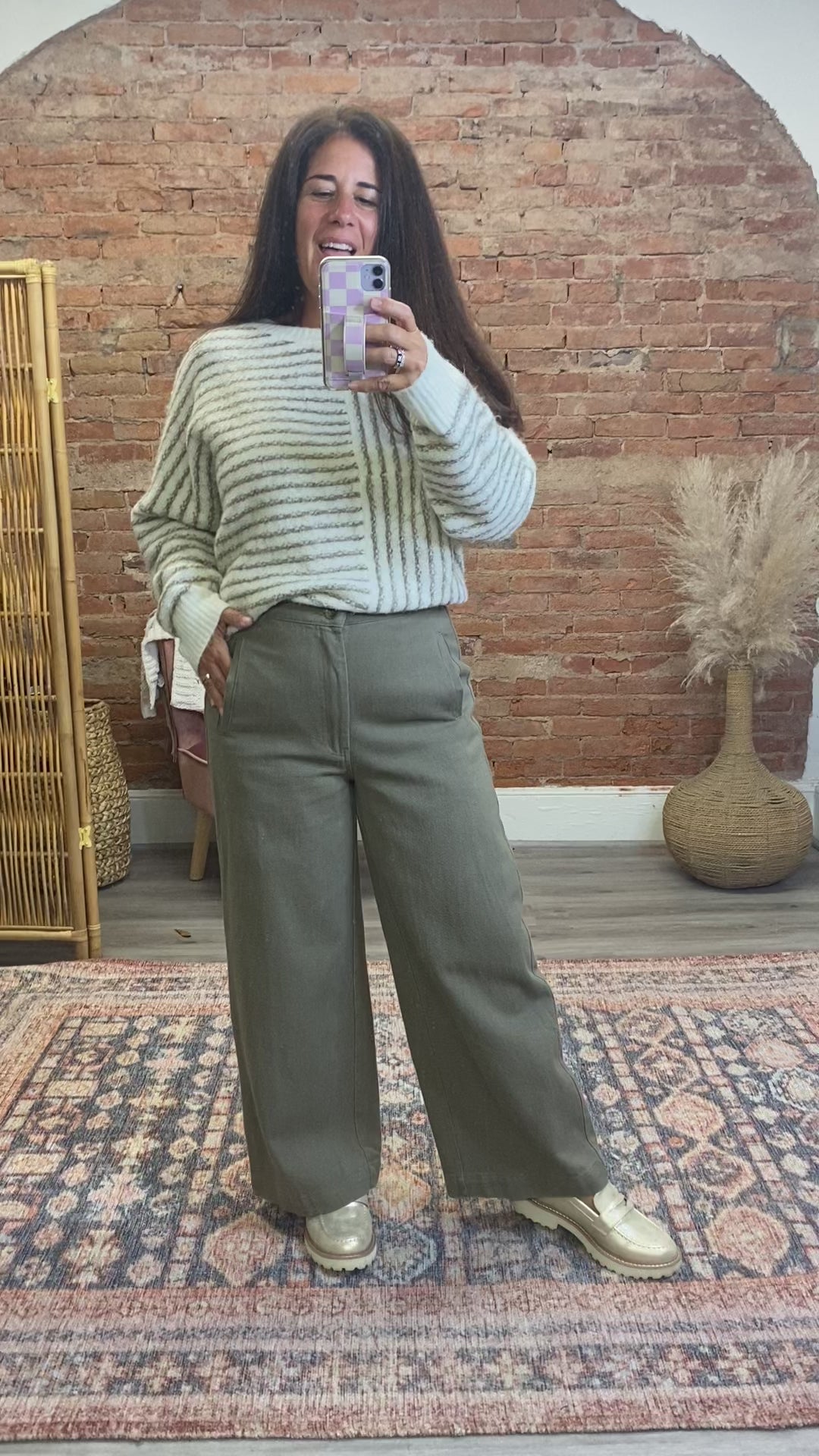 Olive You Twill Pants