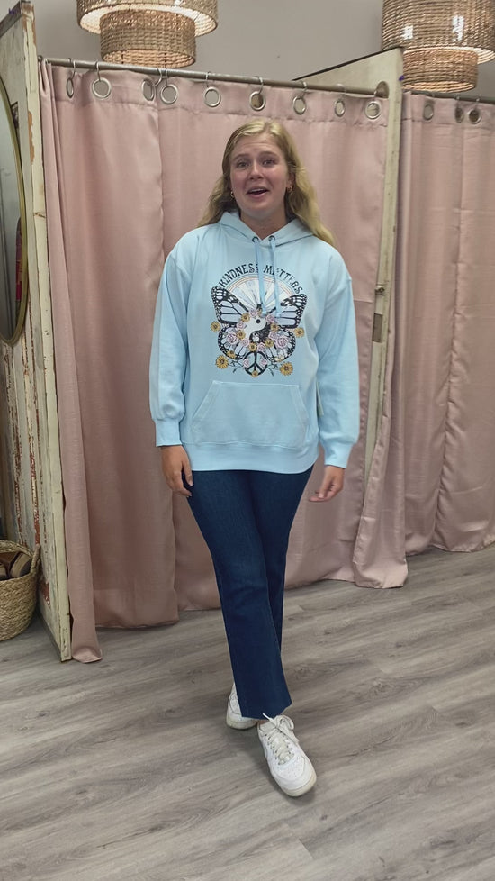 Load and play video in Gallery viewer, Kindness Matters Hoodie
