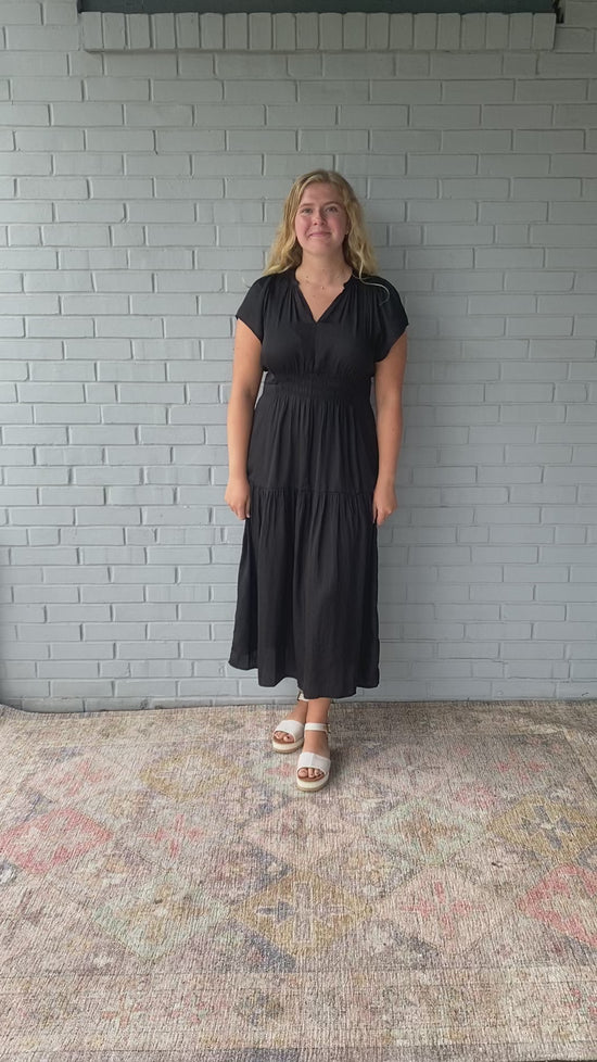 Load and play video in Gallery viewer, Jet Setting Midi Dress
