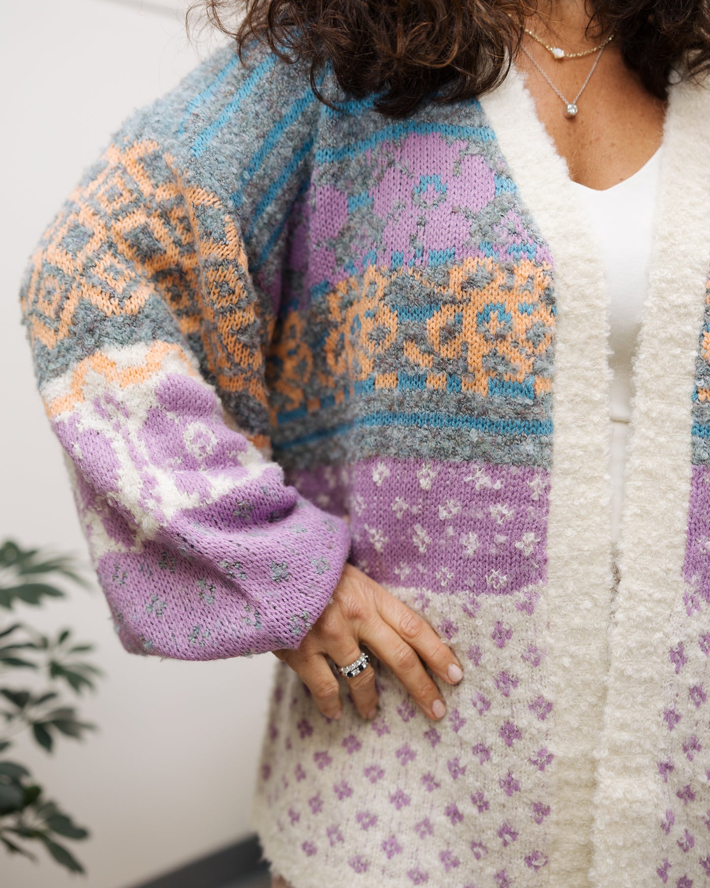 On a Whim Cardigan in Lavender