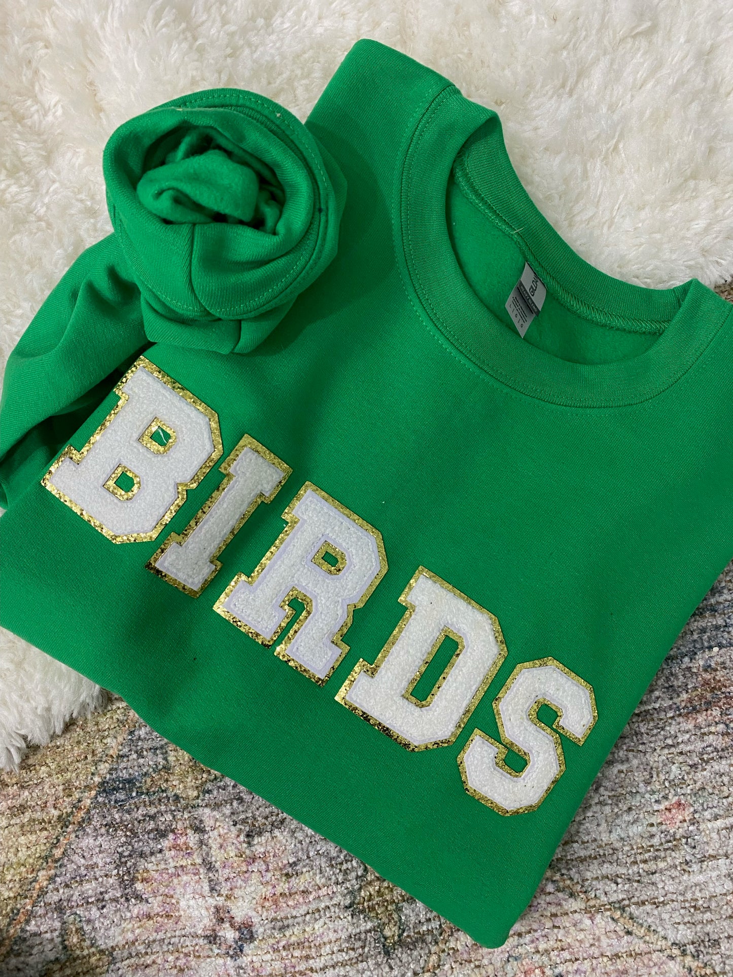 GREEN BIRDS Varsity  Crewneck-  PRE-ORDER