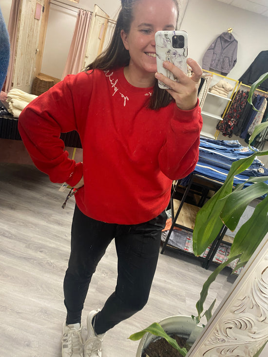 Go Phils Embroidered Crewneck
